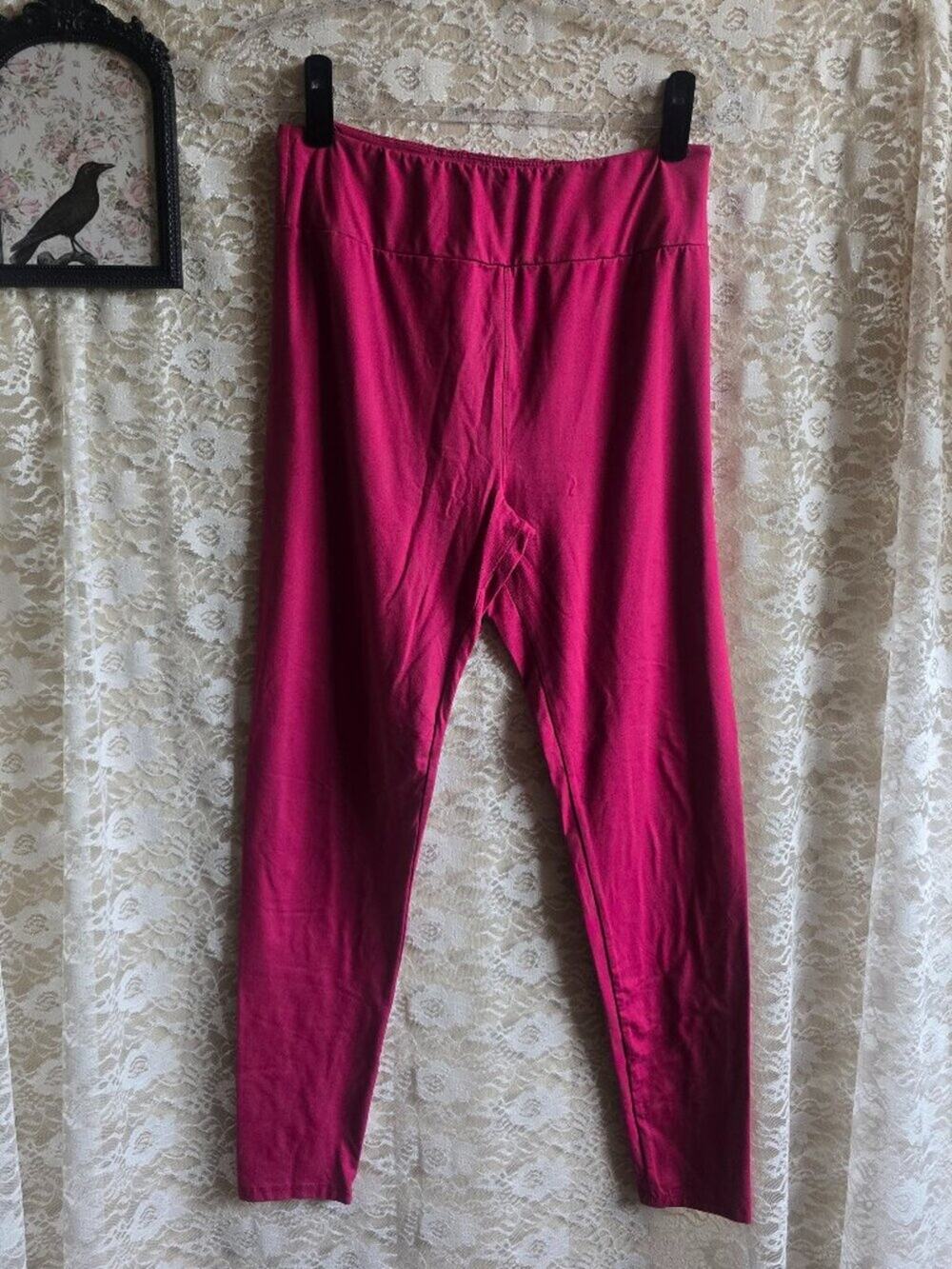 T/C Pink Lularoe Leggings - Plus size leggings - pink - mauve - y2k